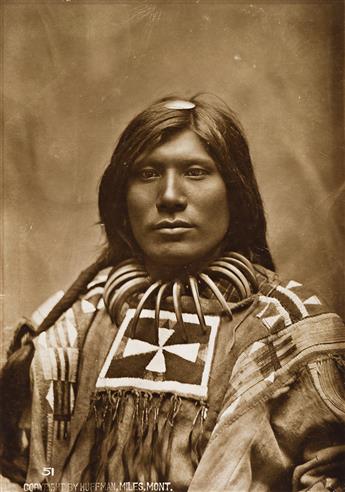 LAYTON A. HUFFMAN (1879-1931) Mrs. Bad Gun, Cheyenne Sqaw * Scorched Lightning (Assiniboine), member of the Sioux nation.